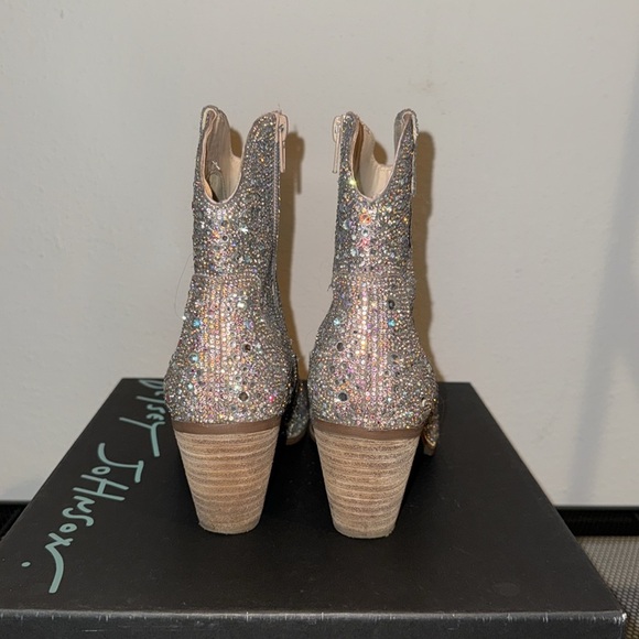 Betsy Johnson Diva Cowboy Boots in Rhinestone - Picture 3 of 4